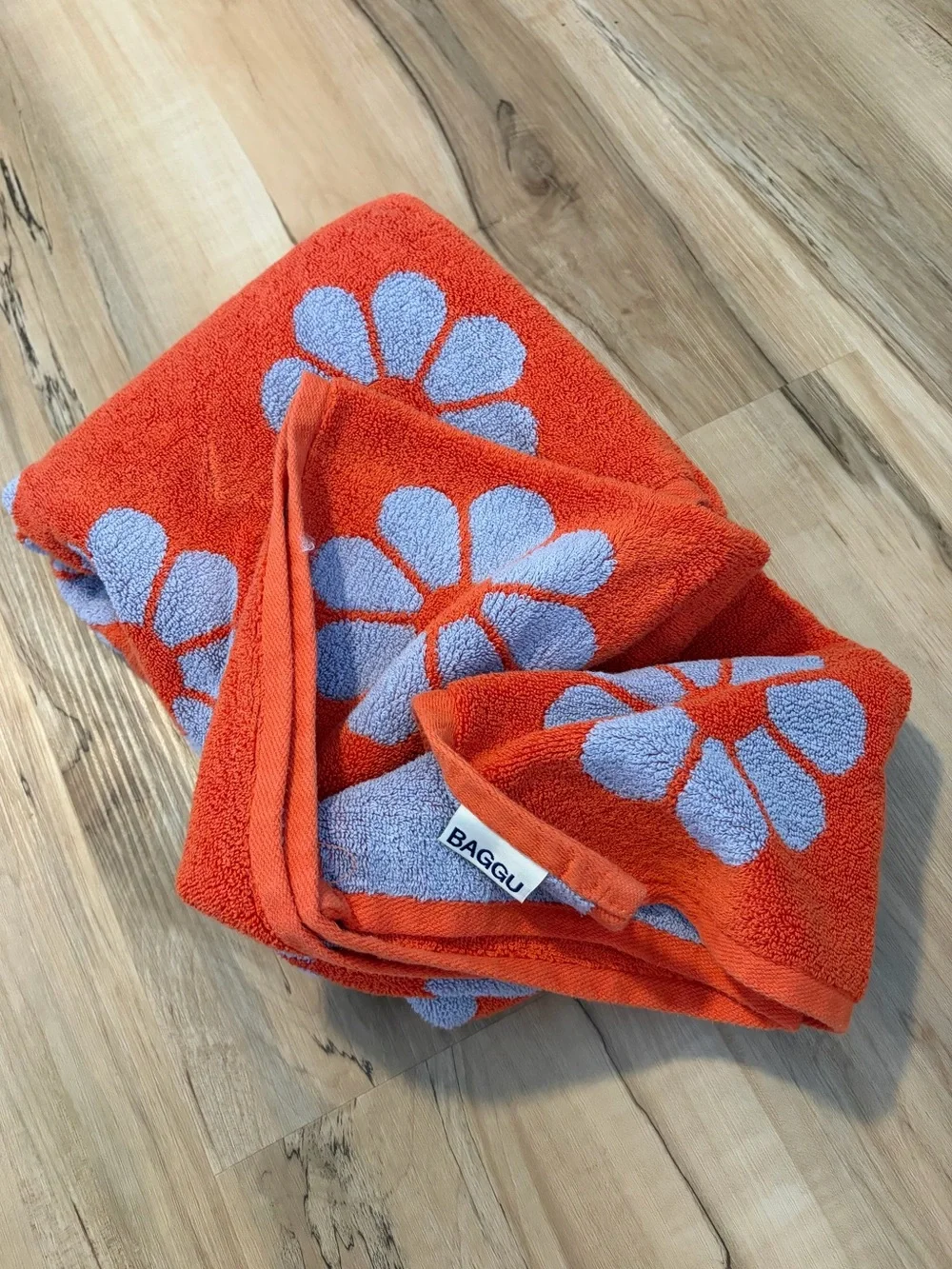 BAGGU Poppy Daisy Bath Towel